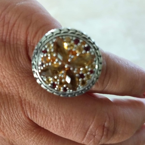 John Hardy kawung multi stone round ring size 6 - Picture 6 of 9